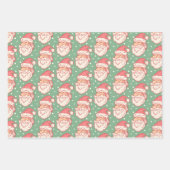 Inpakpapier voor Kerstmis met de Kerstman (Voorkant 3)