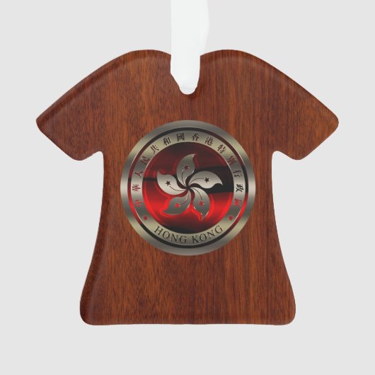 Inposition de phoque de Hong Kong sur l'acajou (devant)