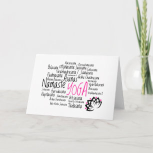 Inpsirationele Yoga Greeting Kaart