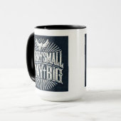 Inquiète Petite Prière Grosse Mug 15oz inspirée pa (Devant gauche)