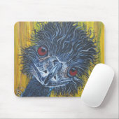 Inquisitieve Emu Mousepad Muismat (Met muis)