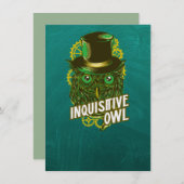 Inquisitieve ewl - Steampunkish Card (Voorkant / Achterkant)