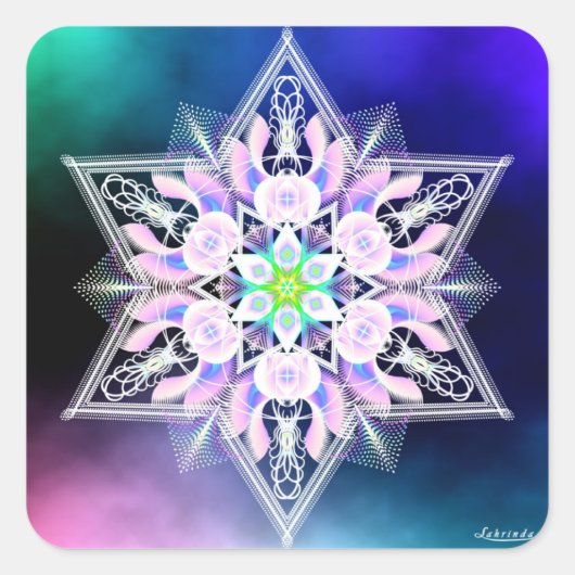 Inroeping Vierkante Sticker (Voorkant)