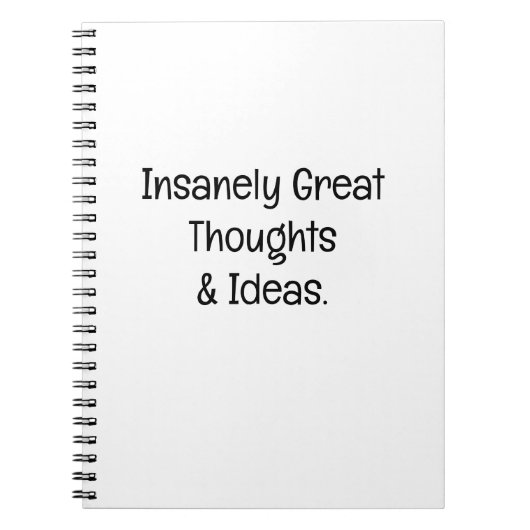 Insanely Great Thoughts & Ideas Notitieboek (Voorkant)