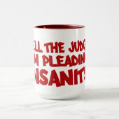 INSANITÉ PLEA tasse - choisir style & couleur (Centre)