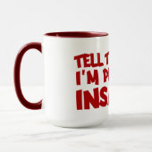 INSANITÉ PLEA tasse - choisir style & couleur (Gauche)