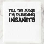 INSANITY PLEA stickers (Sac)
