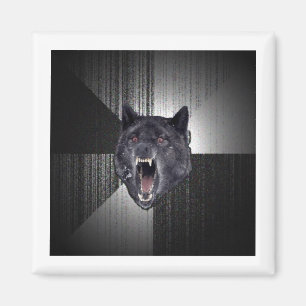 Insanity Wolf Advice Animal Meme Magneet