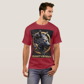 INSANITYBREED - Cybernetic Wolf Tech T-Shirt (AI A (Devant entier)