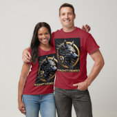 INSANITYBREED - Cybernetic Wolf Tech T-Shirt (AI A (Unisexe)