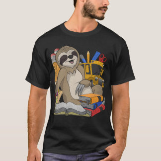 Inschrijfgift voor basisschool luiaard meisje t-shirt