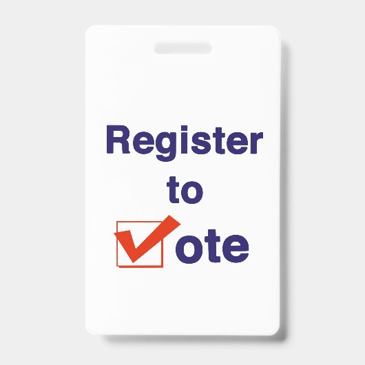 Inschrijven voor stemming 2026 badge (Voorzijde)