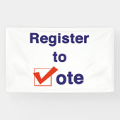 Inschrijven voor stemming 2026 spandoek (Horizontaal)