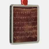 Inscriptie van de sarcofaag van metalen ornament (Rechts)