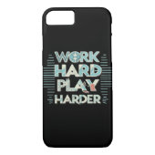 Inscriptie Werk Hard Play Hard Classic Case-Mate iPhone Case (Achterkant)