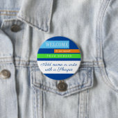 Inscription d'un nouveau badge de nom d'accueil d' (En situation)