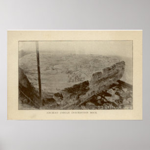 Inscription Rock - Île Kelleys, Ohio Poster