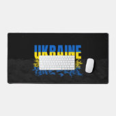 Inscription Ukraine en bleu/jaune. Ukraine (Clavier et souris)