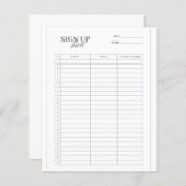 Inscrivez-vous au modèle du formulaire (Devant / Derrière)