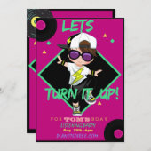 Inscrivez-vous Carte d'Invitation Anniversaire Pou (Devant / Derrière)