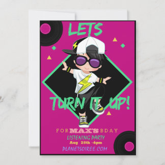Inscrivez-vous Carte d'Invitation Anniversaire Pou