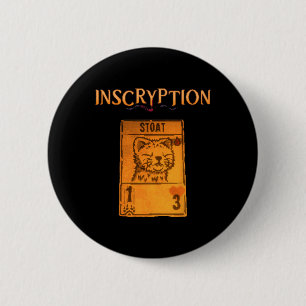 Inscryptie Psychologische Stoad Kaart Game Halowee Ronde Button 5,7 Cm