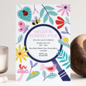 Insect Birthday Party Invitation Kaart