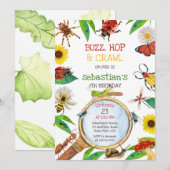 Insect Bug Party Birthday Invitation (Devant / Derrière)