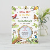 Insect Bug Party Birthday Invitation (Debout devant)