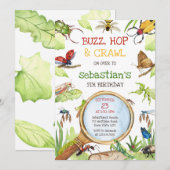 Insect Bug Party Birthday Invitation (Devant / Derrière)