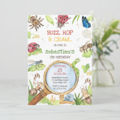 Insect Bug Party Birthday Invitation (Debout devant)