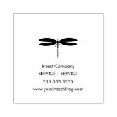 Insect Dragonfly Pest Business Logo Rubberstempel (Afrduk)