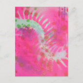 Insect Mixed Media Abstract Briefkaart (Voorkant)