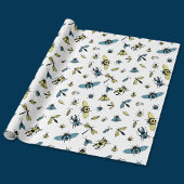 Insect Patroon | wit Cadeaupapier