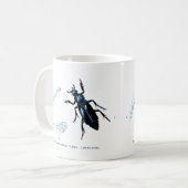Insect | Sexton Beetle | Blauw Koffiemok (Voorkant links)