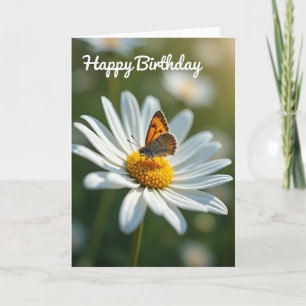 Insect Verjaardagsbloem Kaart