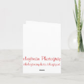 Insecte de Madame sur une carte de voeux de (Dos)