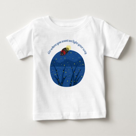 insecte luciole Baby Fine Jersey T-shirt (Devant)
