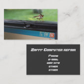 Insecte sur la carte de visite professionnelle de (Devant / Derrière)