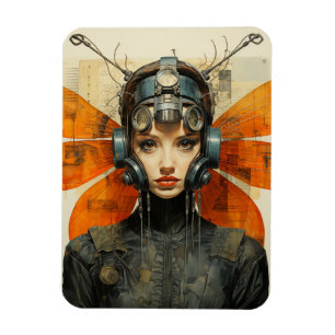 Insecte Vrouw Scifi AI Kunst Magneet