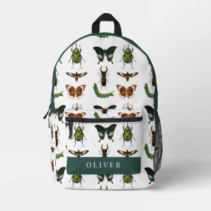 Insecten & Bugs Patroon Wit Bedrukte Rugzak