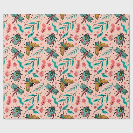 Insecten Cadeaupapier (Vlak)