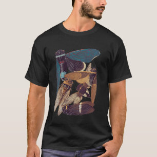 Insecten Collectie Soorten Bugs Antiek Entomologie T-shirt