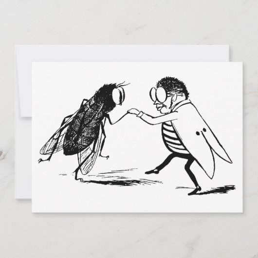  insecten dansen; blauw flesvliegen (Voorkant)