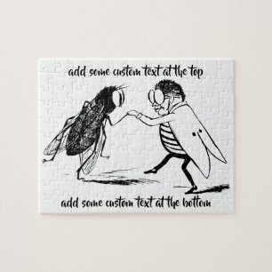  insecten dansen; blauw flesvliegen legpuzzel