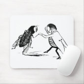  insecten dansen; blauw flesvliegen muismat (Met muis)