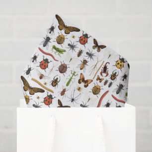 Insecten Decoupage Papier, Bugs Verjaardag Tissuepapier