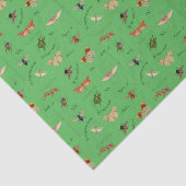  Insecten Decoupage Papier Sage Groen (Detail)