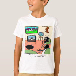 Insecten Ouders Grappige Cartoon T-shirt