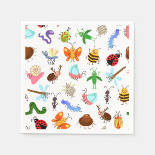 Insecten Papieren servetten, Bug verjaardagsfeest Servet